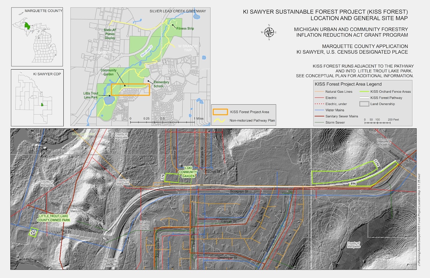 Map of proposed food forest